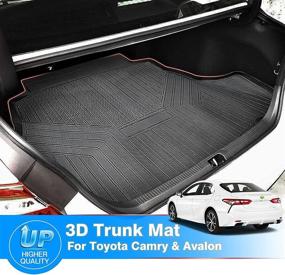 img 3 attached to 🔥 Premium All-Weather Custom Fit Cargo Liner for 2018-2022 Toyota Camry & Avalon - Mixsuper TPO Durable Odorless Trunk Mat