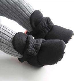 img 3 attached to Уютныe флисовыe пинетки для младенца мальчиков и девочек от Ohwawadi - мягкая подошва, тёплые носки с изображениями мультгероев Большие ботиночки для колыбели новорожденных.