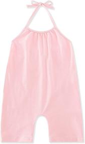 img 3 attached to 👗 RAISEVERN Sleeveless Backless Jumpsuit Overalls for Girls' Clothing