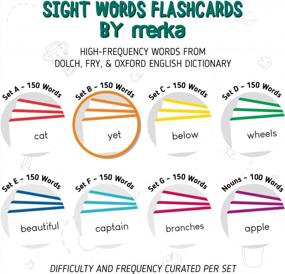 img 2 attached to Boost Your Child'S Literacy With Merka Sight Words Flashcards - Set B - Learn 150 Words At Their Own Pace!