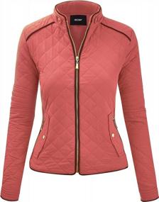 img 4 attached to Women'S Quilted Padding Vest With Lightweight Zip Up Jacket In Regular And Plus Sizes By FASHION BOOMY
