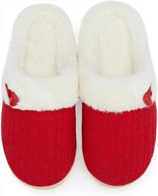 img 4 attached to Stay Cozy And Comfortable With NineCiFun Women'S Memory Foam Fuzzy House Slippers