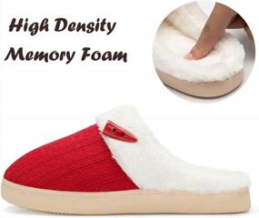 img 1 attached to Stay Cozy And Comfortable With NineCiFun Women'S Memory Foam Fuzzy House Slippers