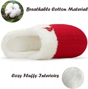 img 2 attached to Stay Cozy And Comfortable With NineCiFun Women'S Memory Foam Fuzzy House Slippers