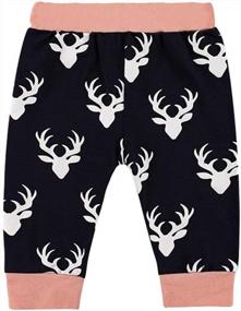 img 1 attached to Daddy'S Little Girl Clothing Set: Newborn Deer Pants For Your Baby Girl