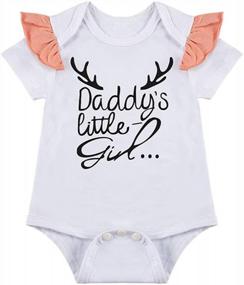img 3 attached to Daddy'S Little Girl Clothing Set: Newborn Deer Pants For Your Baby Girl