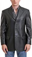 get classy with bgsd men's liam leather blazer sport coat jacket in regular, big & tall and short sizes логотип
