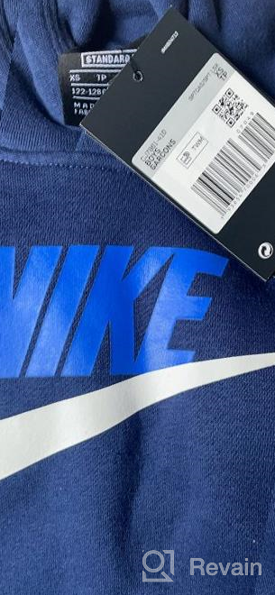 img 1 attached to 🔵 Black Nike Sportswear Active Pullover Hoodie - Boys' Clothing review by Darius Glatzel