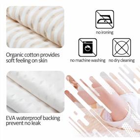 img 3 attached to Biubee 4 Pack Waterproof Changing Pad Liners - 27.5" X 19.7", Extra Wide & Long For Table Mattress Pads Babies/Adults