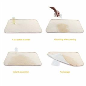 img 1 attached to Biubee 4 Pack Waterproof Changing Pad Liners - 27.5" X 19.7", Extra Wide & Long For Table Mattress Pads Babies/Adults