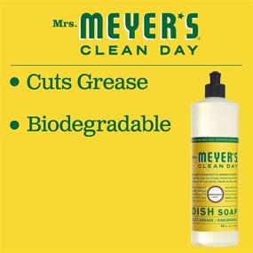 img 1 attached to 🧼 Pack of 2 - Mrs. Meyer's Clean Day Liquid Dish Soap, Honeysuckle, 16 oz