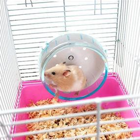 img 1 attached to Goldeal Hamster Spinner Exercise Hamsters Small Animals : Exercise Wheels