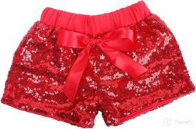 img 4 attached to Cilucu Shorts Toddler Sequin Sparkles Apparel & Accessories Baby Girls at Clothing