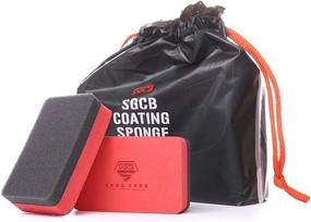 img 4 attached to 10-Pack SGCB Pro Ceramic Coating Sponge Applicator Kit: Ultimate Tire Dressing Sponge for Nano and Glass Coating, Wheel Tire Shine Detailing