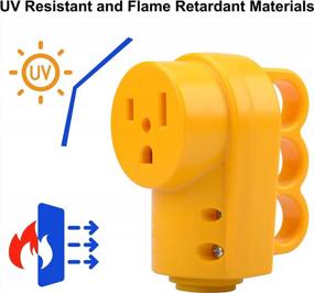 img 1 attached to RVGUARD NEMA 6-50R Receptacle, 250 Volt 50 Amp Female Plug, 6-50R Welder Replacement Receptacle