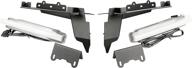 🚙 rugged ridge 11640.95 fender flare chop brackets pair with daytime running lights (drl) for 2018-current jeep wrangler jl & gladiator (except rubicon) logo