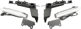 img 3 attached to 🚙 Rugged Ridge 11640.95 Fender Flare Chop Brackets Pair with Daytime Running Lights (DRL) for 2018-Current Jeep Wrangler JL & Gladiator (Except Rubicon)