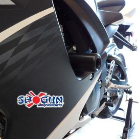 img 2 attached to 🏍️ Shogun Motorsports GSXR600, GSXR750 2011-2019 Non-Invasive Black Frame Sliders (1 Pack)