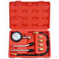 🔧 joyfans 0-300 psi compression tester automotive tool, petrol gas engine cylinder pressure test kit with gauge adapter m10 m12 m14 m18 for small engine cars motorcycles trucks suvs red: ensuring optimal performance and efficiency logo