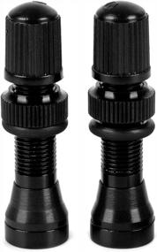 img 1 attached to I72 Bike Tubeless Schrader Valve Stem Alloy 40Mm Black - Pair With Core Tool