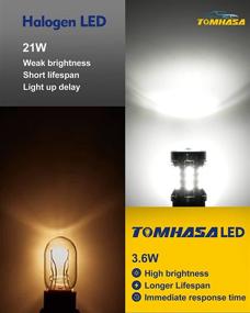 img 3 attached to 💡 Tomhasa 921 LED Bulb Reverse Light 921 912 LED Bulb - Canbus Error Free T15 906 922 W16W Bulbs - Super Bright White Backup Light for Trunk Cargo - Pack of 2