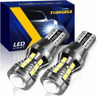 💡 tomhasa 921 led bulb reverse light 921 912 led bulb - canbus error free t15 906 922 w16w bulbs - super bright white backup light for trunk cargo - pack of 2 логотип