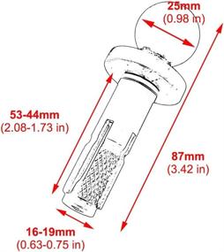 img 2 attached to 🏍️ Barbaren 16-18mm Yoke Stem / Fork Stem Mount Base with 1 inch Ball - Perfect Motorcycle Accessory