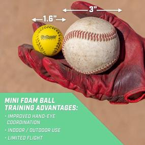 img 3 attached to GoSports Mini Foam Baseballs For Pitching Machines And Batting Accuracy Training - 20 Or 50 Pack