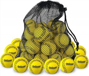 img 4 attached to GoSports Mini Foam Baseballs For Pitching Machines And Batting Accuracy Training - 20 Or 50 Pack