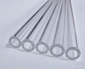 img 1 attached to Clear 8-Pack Creative Gadget Straws with Round Head - Home Fashion Gifts Tool