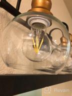 картинка 1 прикреплена к отзыву 4-Light Black Bathroom Vanity Light With Oil Rubbed Bronze Finish And Clear Globe Glass Shade - Modern Farmhouse Style (L 29.5" X W 7" X H 9") от James Khalifa