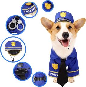 img 3 attached to 🐶 Halloween Police Pet Costume for Dogs by Spooktacular Creations - Perfect for Halloween Dress-up Party, Role Play, Carnival Cosplay, and Holiday Decorations