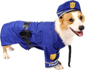 img 2 attached to 🐶 Halloween Police Pet Costume for Dogs by Spooktacular Creations - Perfect for Halloween Dress-up Party, Role Play, Carnival Cosplay, and Holiday Decorations