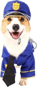 img 1 attached to 🐶 Halloween Police Pet Costume for Dogs by Spooktacular Creations - Perfect for Halloween Dress-up Party, Role Play, Carnival Cosplay, and Holiday Decorations