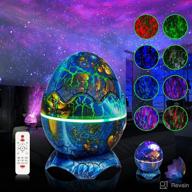 🌟 kids bedroom star projector: galaxy night light with 19 white noise leds, 14 colors led night lights for home party, living room decor, and gaming room логотип