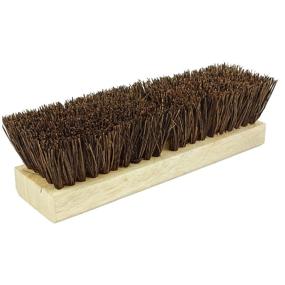 img 3 attached to Weiler 44026 Heavy Duty Deck Scrub Brush for Wood Decks, Concrete Patios & Rough Surfaces - Natural Palmyra Bristles