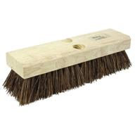 weiler 44026 heavy duty deck scrub brush for wood decks, concrete patios & rough surfaces - natural palmyra bristles logo