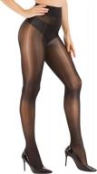 ultra shimmery women's control top footed pantyhose with high waist for super sexy silk stocking look логотип
