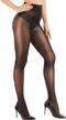 ultra shimmery women's control top footed pantyhose with high waist for super sexy silk stocking look logo