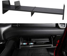 img 4 attached to 🧤 Ultimate Glove Box Organizer for Dodge RAM 1500 - Motrobe ABS Divider, Black - 2019-2023 Accessories