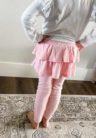 img 5 attached to RieKet Girls Toddler Leggings Skirt Girls' Clothing in Leggings