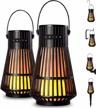set the mood with led flame tiki torch outdoor bluetooth speakers - waterproof, wireless, and hd audio - perfect for parties and atmosphere - 2 pack logo