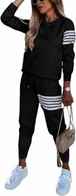 img 4 attached to 2023 Trend Alert: PRETTYGARDEN Women'S Two Piece Striped Tracksuit Set For Casual Comfort