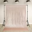 champagne blush sequin backdrop curtain - ideal glitter photo booth backdrop for weddings, birthdays, baby showers, and events - 8ft x 8ft size logo