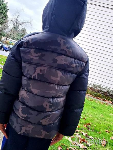 img 1 attached to HZXVic Boys Winter Coat with Hood: Lightweight Puffer Jacket, Water-Resistant Toddler Jacket review by Jeremy Adams