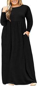 img 4 attached to BISHUIGE Women Sleeve Casual Pockets Women's Clothing via Dresses