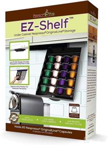 img 1 attached to EZ-Shelf Coffee Pod Holder: Convenient Under Cabinet Drawer Storage Organizer for Nespresso Original Line