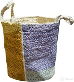 img 4 attached to WoWEco Woven Multi Color Basket X12 6