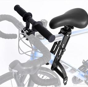 img 1 attached to 🚲 Enhance Your Cycling Child Seat Experience with MUMAX Front Mounted Bicycle Handlebars: Kids Bike Child Seat Handlebars Attachment with Speedometer Mount Holder and Grip Bar Extender – Ideal Accessory for Cycling