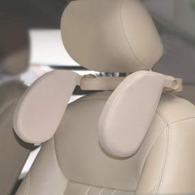 img 3 attached to HSWT Car Headrest Pillow: Comfort And Support For Kids, Adults & Elders On The Road!